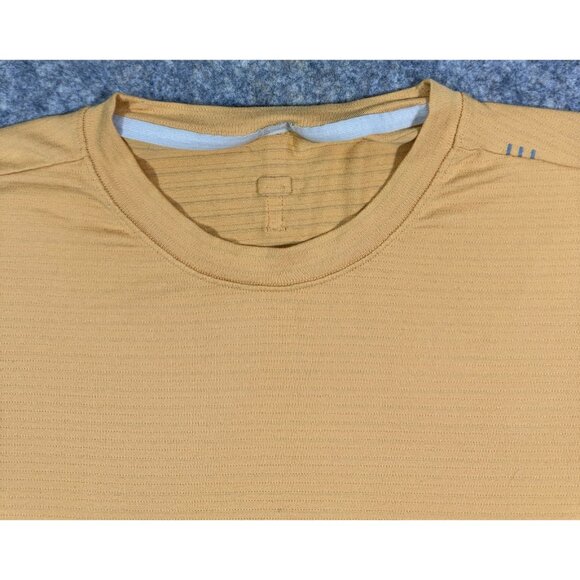 Lululemon License To Train Shirt Mens Size Large Drysense Short Sleeve Orange - Picture 2 of 9